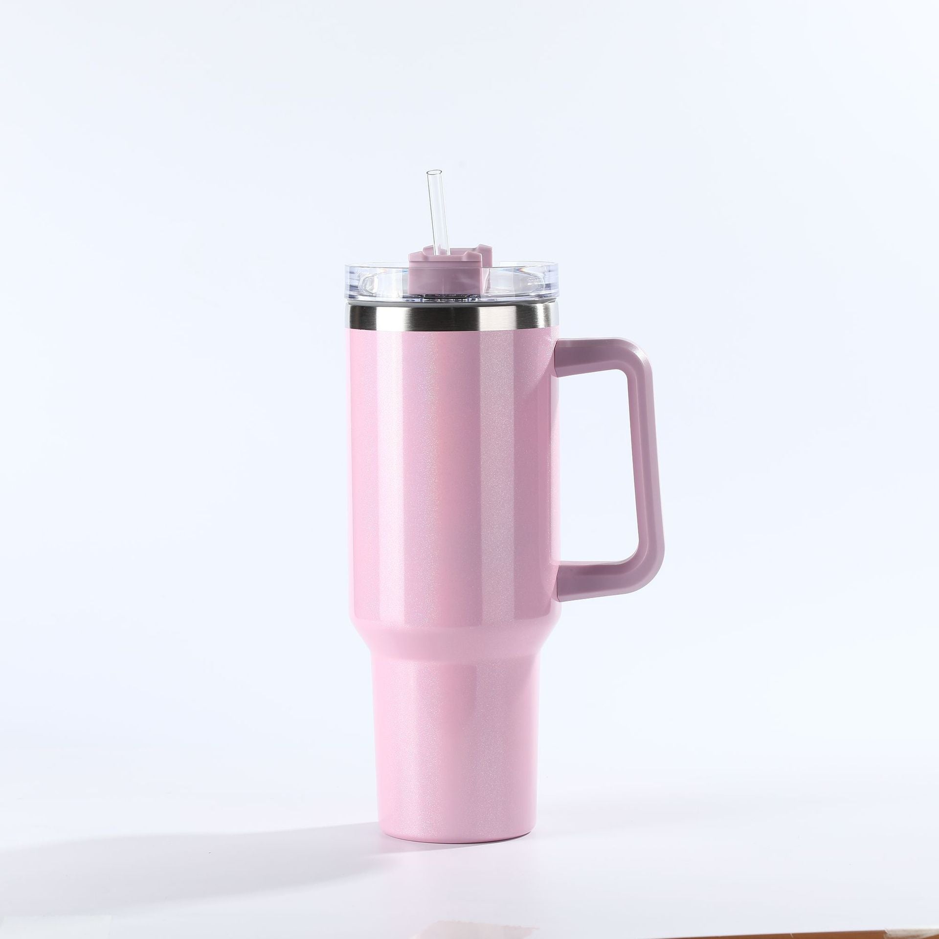 Wholesale Tumbler Ice Bullies Cup  Rainbow Paint Gradient Color Thermos Cup Straw Cup 40OZ Car Cup Ice Cup
